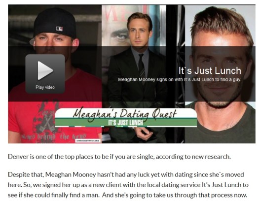 Meaghan Joins IJL Dating Service On-camera